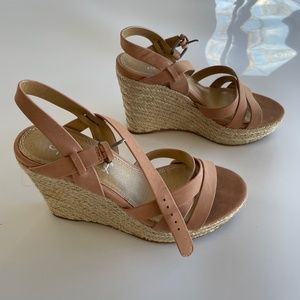 Splendid Leather/Espadrille Wedge Sandal
